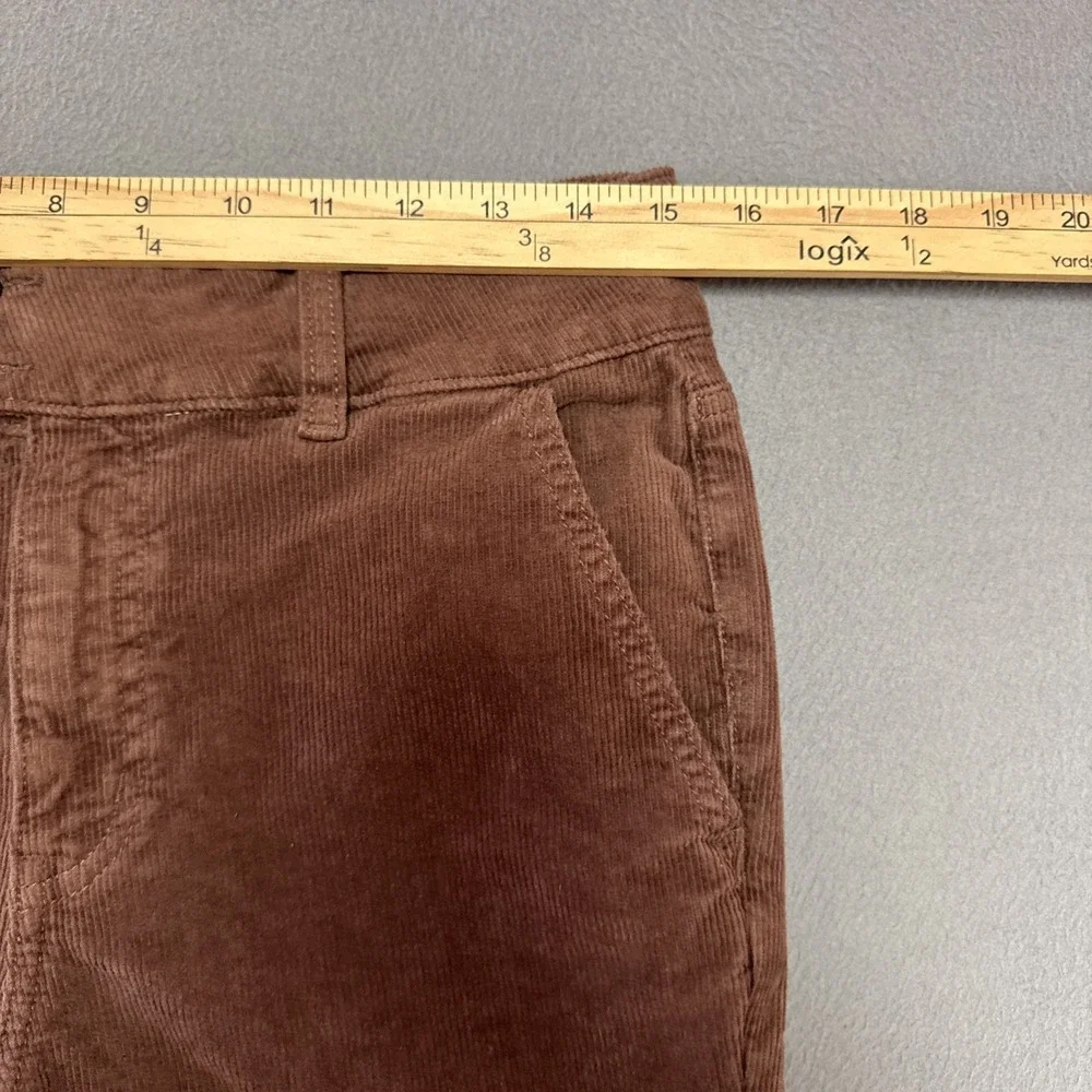 American Eagle High Rise Kick Boot Corduroy Pants Womens 8 (30x29) Stretch Retro
